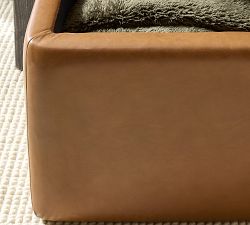 Presley Leather Storage Bench