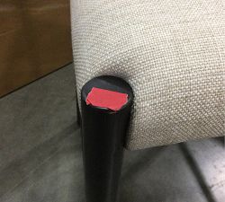 Open Box: Quincy Basketweave Counter Stool (26"), Individual - Black