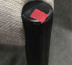 Open Box: Quincy Basketweave Counter Stool (26"), Individual - Black