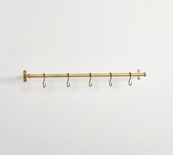 Manchester Brass Rail with Hooks