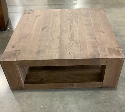Open Box: Rockport Square Reclaimed Wood Coffee Table (44") - Cocoa Brown
