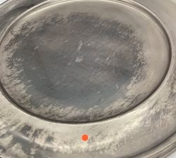 Open Box: Stag Icon Charger Plates, Set of 4 - Silver