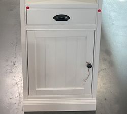 Open Box: Aubrey Shelf with Cabinet (19") - Dutch White