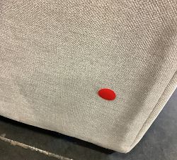 Open Box: Buchanan Square Arm Sofa (83.5"), 3X3 - Performance Heathered Tweed Pebble, Espresso