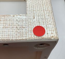 Open Box: Cape Woven Side Table (24") - White Wash