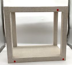 Open Box: Cape Woven Side Table (24") - White Wash