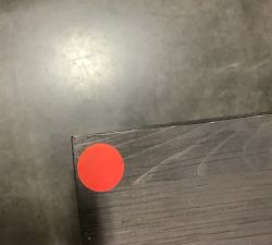 Open Box: Folsom Rectangular End Table (26") - Charcoal