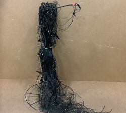 Open Box: Lit HalloweenTwinkling Willow Tree (8Ft) - Black