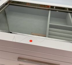 Open Box: Stella Jewelry Box, Large - Dutch White