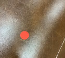 Open Box: Ultra Lounge Square Arm Right-Arm Recliner - Statesville Molasses