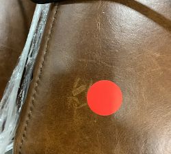 Open Box: Ultra Lounge Square Arm Right-Arm Recliner - Statesville Molasses