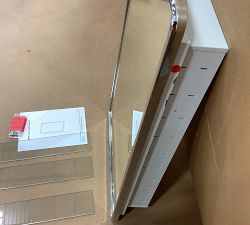 Open Box: Vintage Recessed Medicine Cabinet (21" x 34") - Chrome