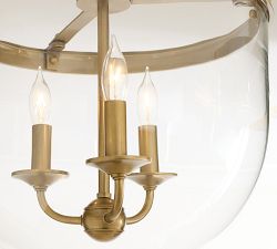 Elizabeth Glass Hundi Semi Flush Mount (15")