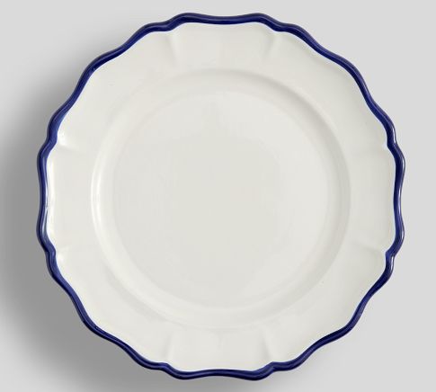 Heirloom Stoneware Dinner Plates, Set of 4 - Navy