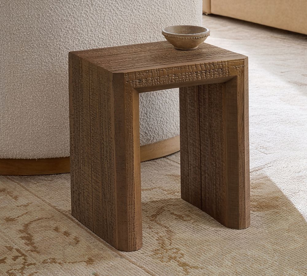 Reclaimed Waterfall Square Side Table (16") by Pottery Barn