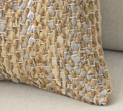 Woven Leather Pillow