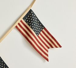 Heritage American Flag Garland