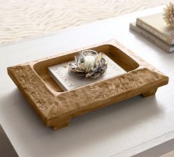 Oyster Shell Hurricane Candle Holder