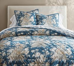 Bethany Floral Embroidered Reversible Quilted Sham
