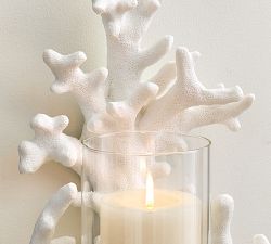 Coral Wall Candle Holder