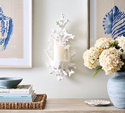 Coral Wall Candle Holder