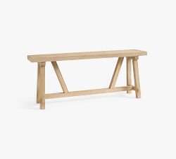 Farmhouse Trestle Rectangular Console Table (74")