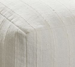 Relaxed Striped Pouf