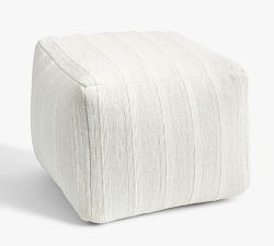 Relaxed Striped Pouf