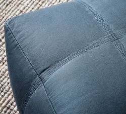 Sunwashed Twill Pouf