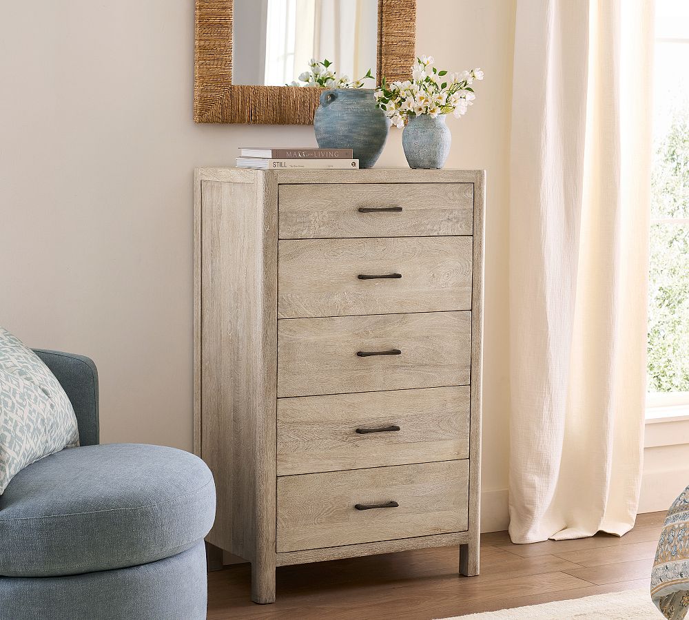 Aptos 5-Drawer Tall Dresser (29.5") by Pottery Barn