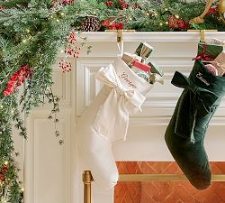 Classic Velvet Bow Stockings