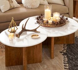 Eclectic Mercury Glass Candle Holders, Set of 6