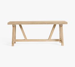 Farmhouse Trestle Rectangular Console Table (74")