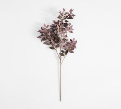 Faux Burgundy Eucalyptus Branch