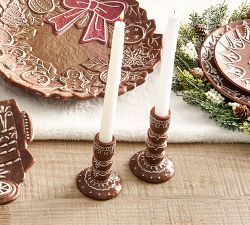 Handcrafted Ceramic Gingerbread Candle Holder
