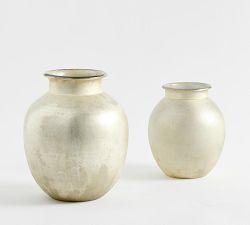 Silver Mercury Glass Vase