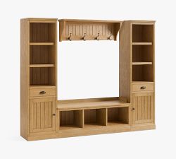 Aubrey 4-Piece Entryway Set with Storage Cabinets