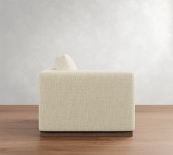 Build Your Own Carmel Slim Arm Wood Base Sectional