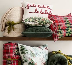 Elliot Tree Embroidered Plaid Sham