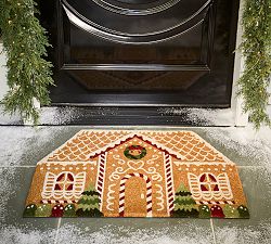 Gingerbread House Light Up Doormat