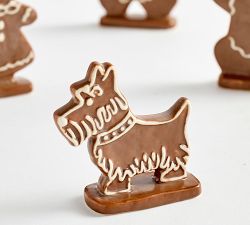 Handcrafted Ceramic Gingerbread Village People - Set of 7