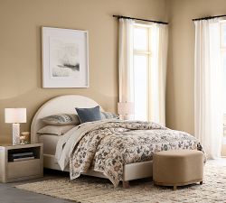 Jake Leather Wood Base Bench