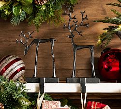 Sculpted Reindeer Stocking Holder