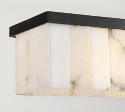 Windham Alabaster Linear Chandelier (49")