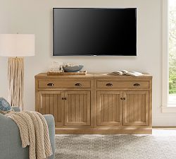 Aubrey Storage Cabinet Console with Drawers (72''-144")