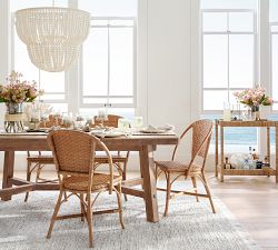 Pottery Barn Bristol Wood Bead Chandelier - Thumbnail 5