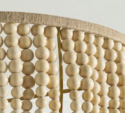 Bristol Wood Bead 2-Tier Chandelier (30")