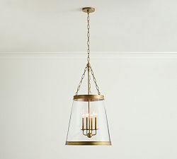 Open Box: Elizabeth Glass Tapered Pendant (18")