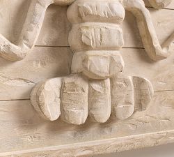 Lobster Wood Carved Wall Art