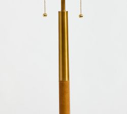 Reese Leather Floor Lamp (62")